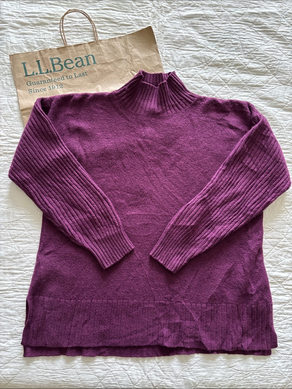 LL Bean Essential Turtleneck Sweater
